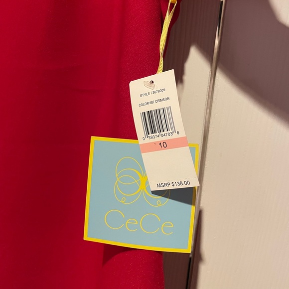 NWT Cece Cynthia Steffe Katelyn Three-Quarter Sleeve Ruffle Dress 73679009 US 10 - Picture 4 of 4